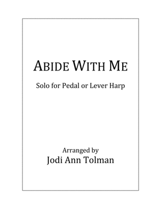 Book cover for Abide With Me, Harp Solo