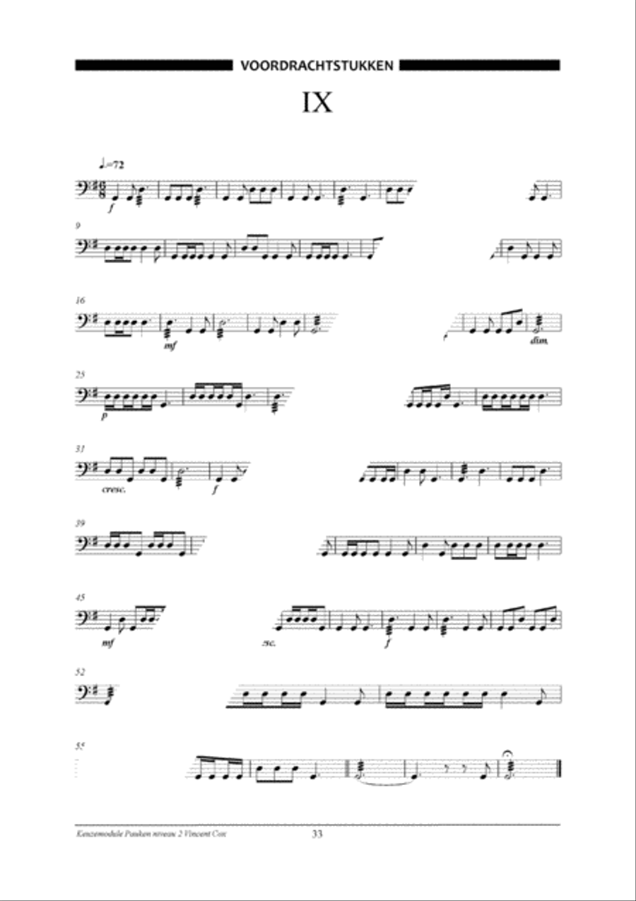 Percussion Modular: Pauken 2 Percussion scores gallery preview page 34