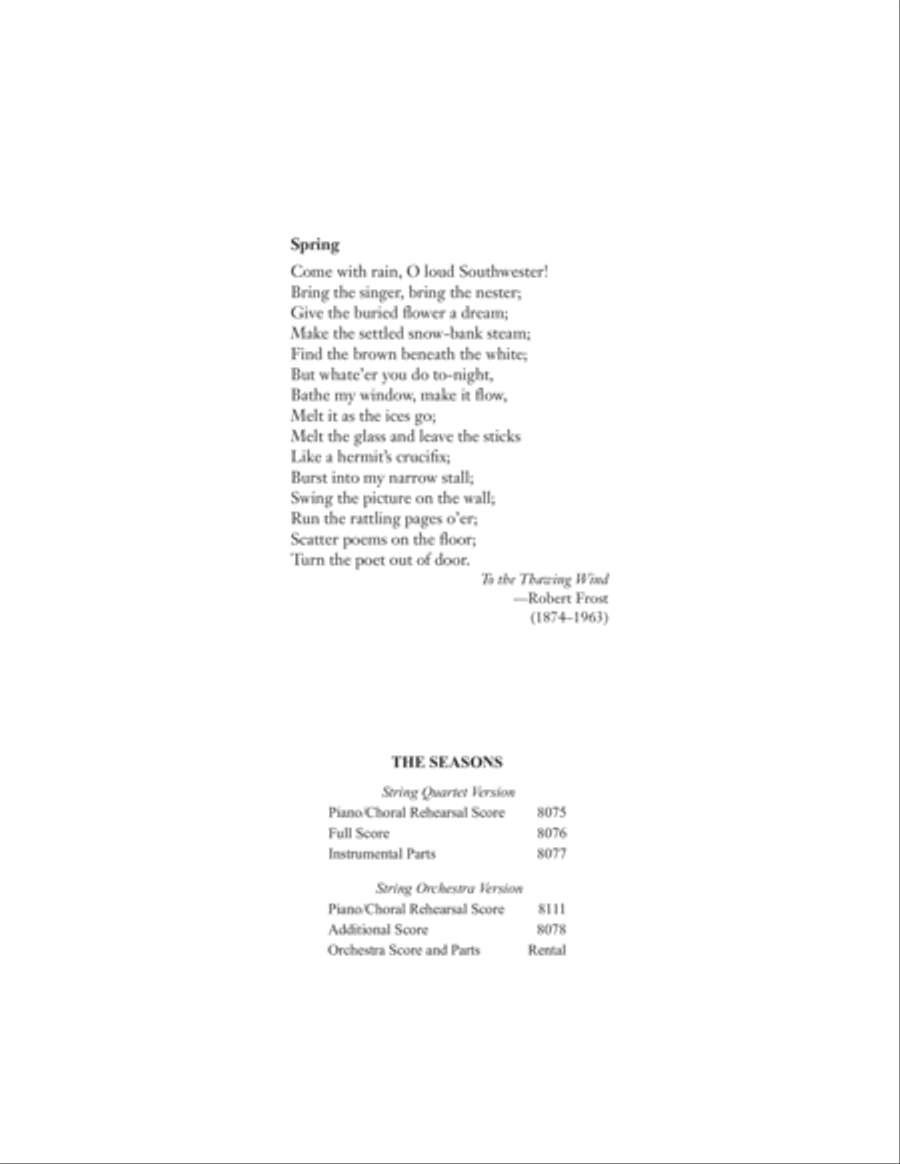 Spring Choir scores gallery preview page 1