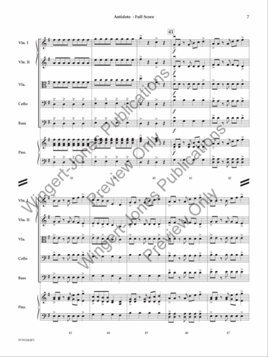 Antidote Antidote String Orchestra scores gallery preview page 8