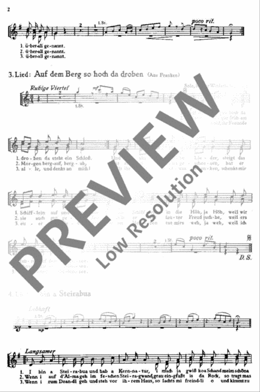 Kein schöner Land Children's Choir scores gallery preview page 3
