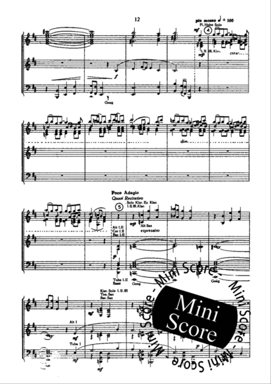 Prelude,Dialogue et Variations Concert Band scores gallery preview page 14