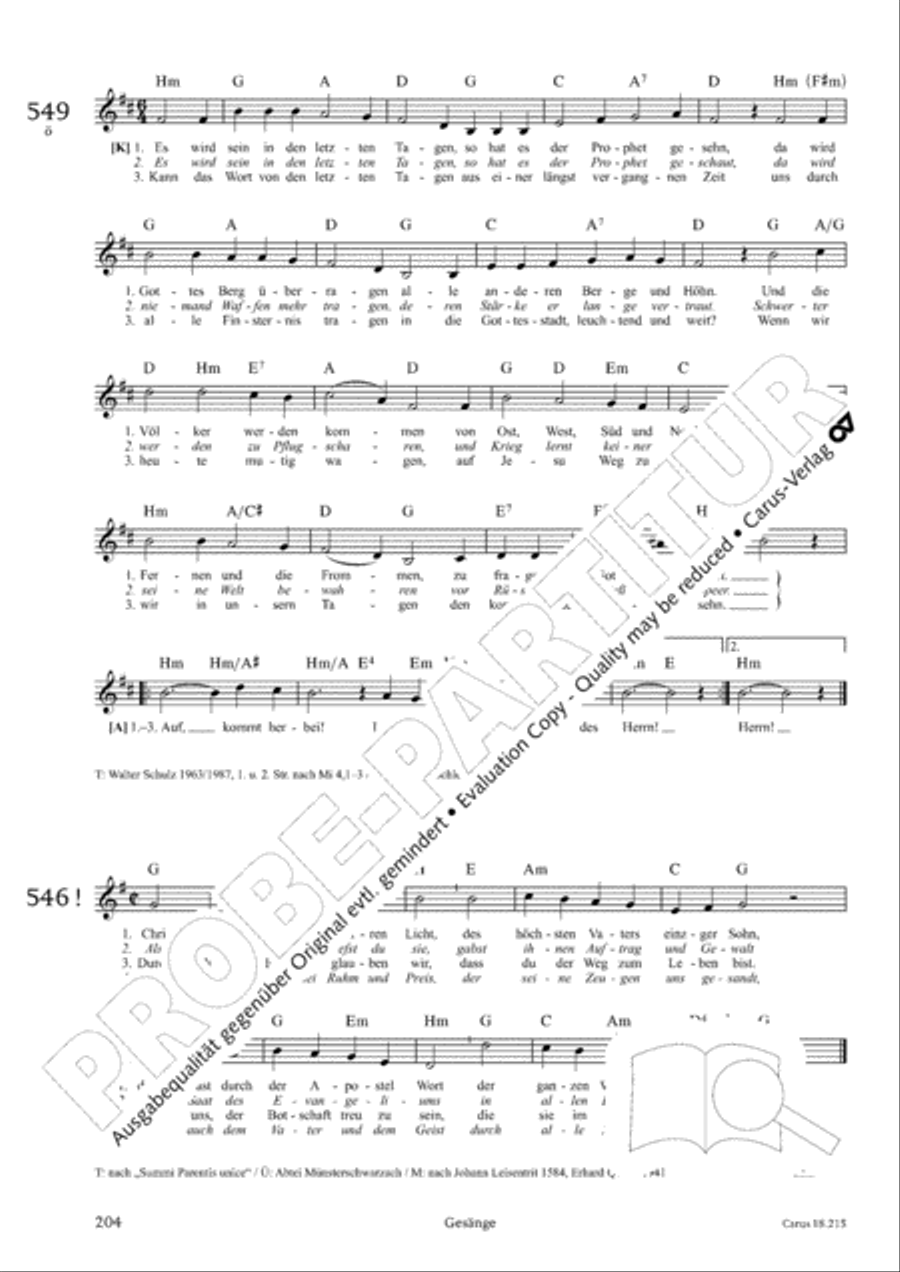 Gitarrenbuch zum Gotteslob Guitar scores gallery preview page 188