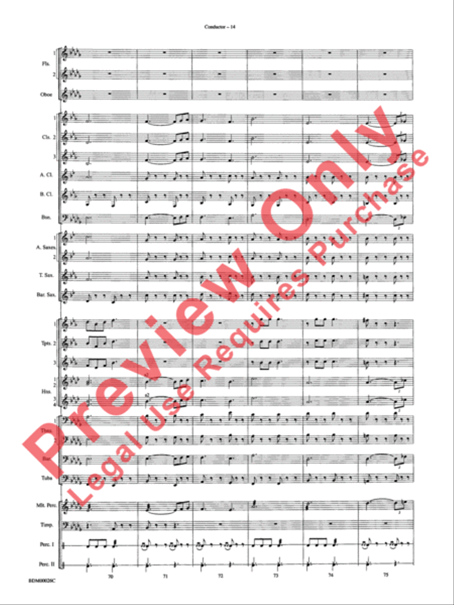 Wings and Shield Wings and Shield Concert Band scores gallery preview page 17