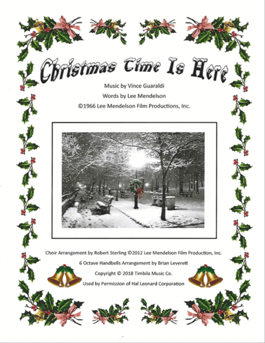 Christmas Time Is Here Handbell Choir scores gallery preview page 1