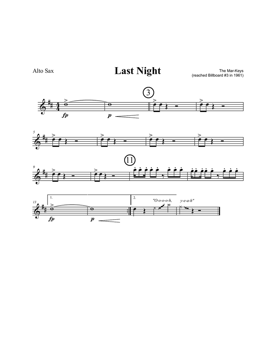 Last Night Jazz Ensemble scores gallery preview page 5