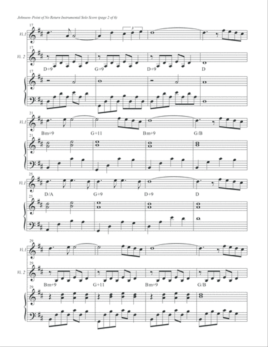 Point of No Return Inst. Solo Score Score scores gallery preview page 4