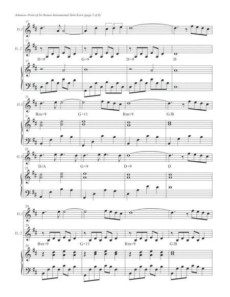 Point of No Return Inst. Solo Score image number null