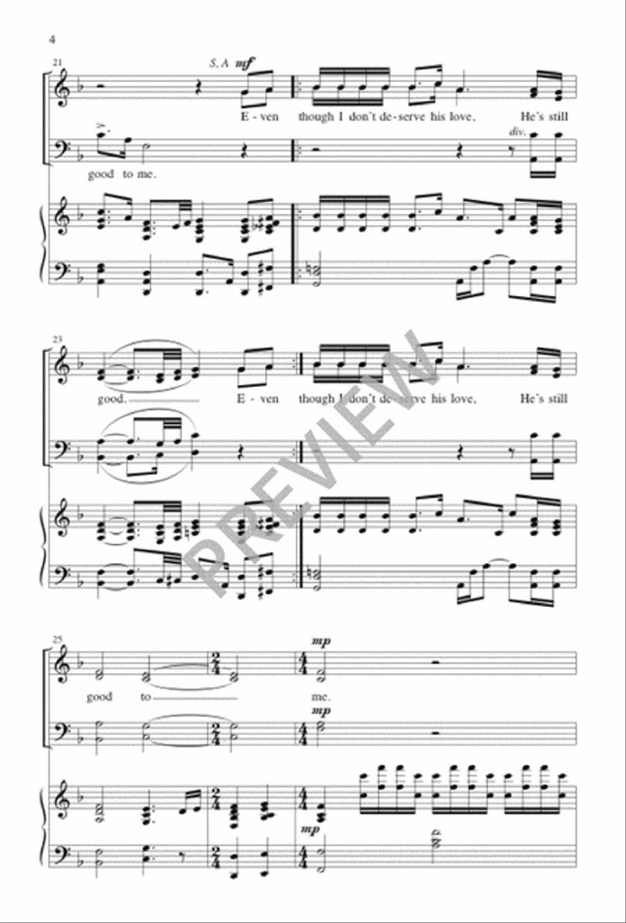 Still Good Still Good 4-Part scores gallery preview page 4