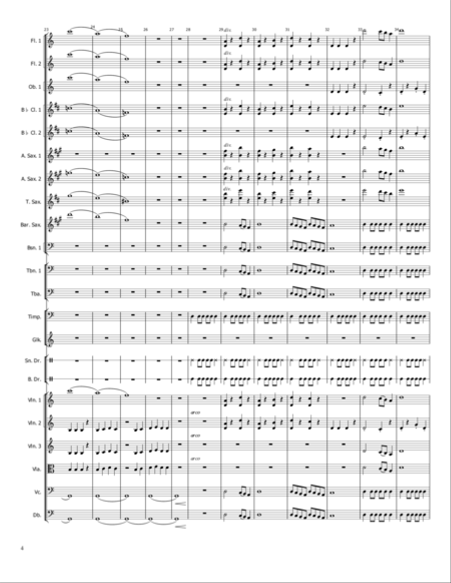 Dance of Fire Concert Band scores gallery preview page 4