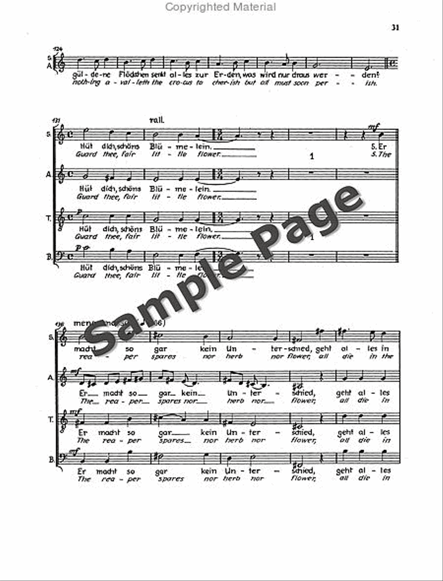 Der Tod Zu Basel Vocal Score 4-Part scores gallery preview page 34