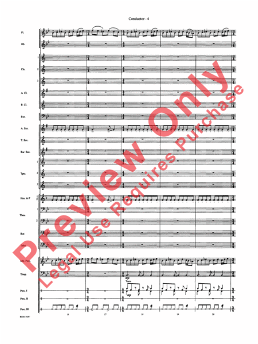 Into the Storm Into the Storm Concert Band scores gallery preview page 7