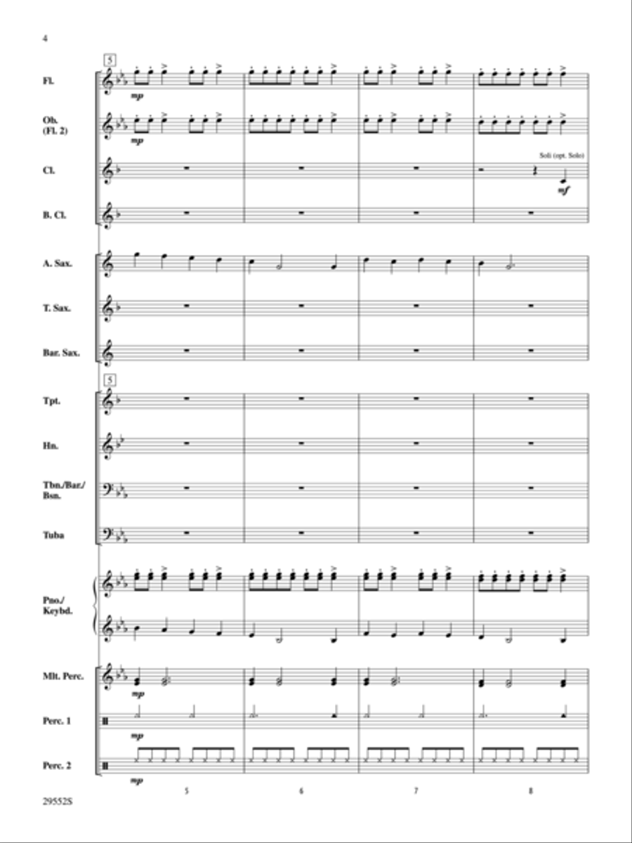 Let It Snow! Let It Snow! Let It Snow! (score only) Concert Band Methods scores gallery preview page 3
