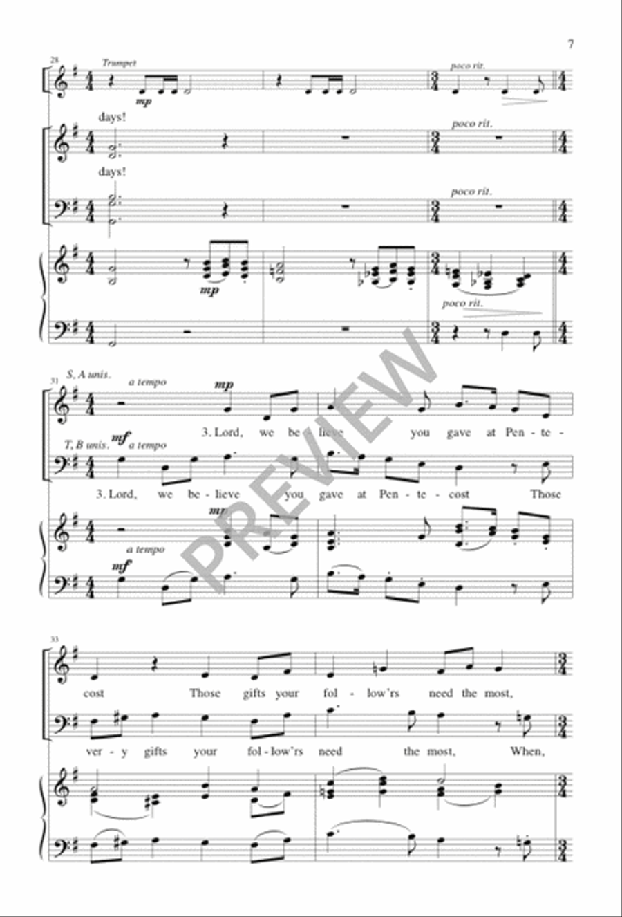 Easter Days 4-Part scores gallery preview page 7