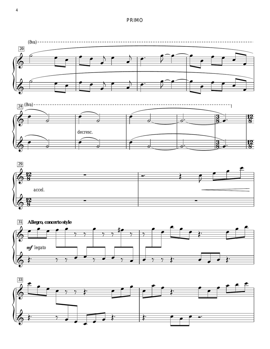 Arrival At Netherfield (from Pride And Prejudice) (arr. Carol Klose) Piano Duet scores gallery preview page 4