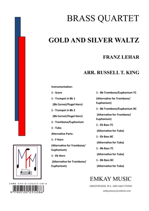 Book cover for GOLD AND SILVER WALTZ – BRASS QUARTET