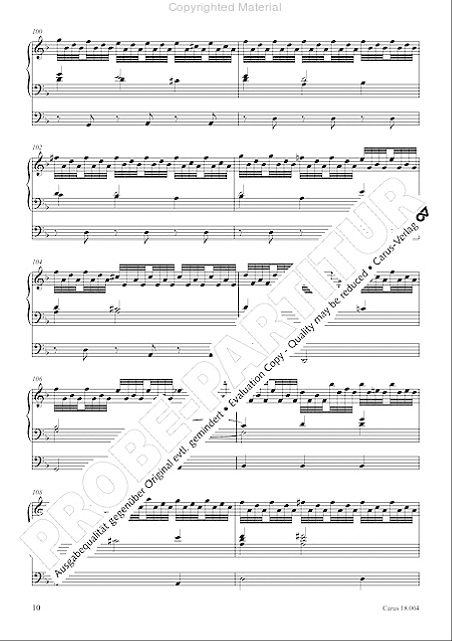 Chaconne Organ scores gallery preview page 12