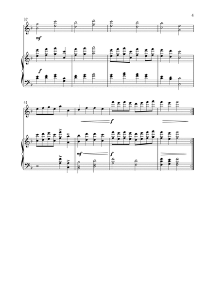 Christ the Lord is Risen Today (Jesus Christ is Risen Today) for Violin and Piano in F major. Interm image number null
