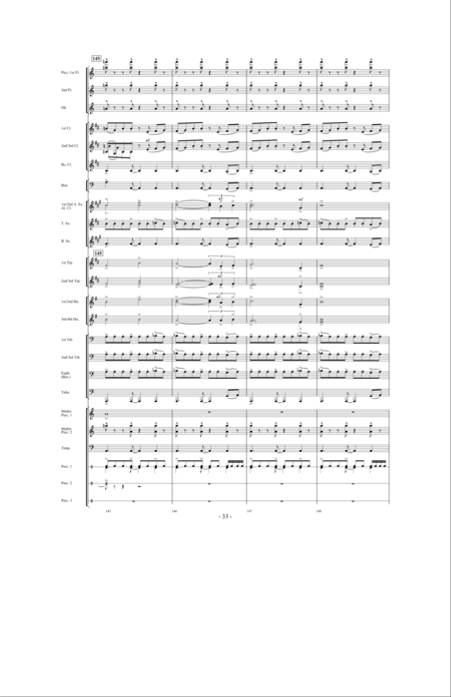 In Pursuit of Troy Concert Band scores gallery preview page 31