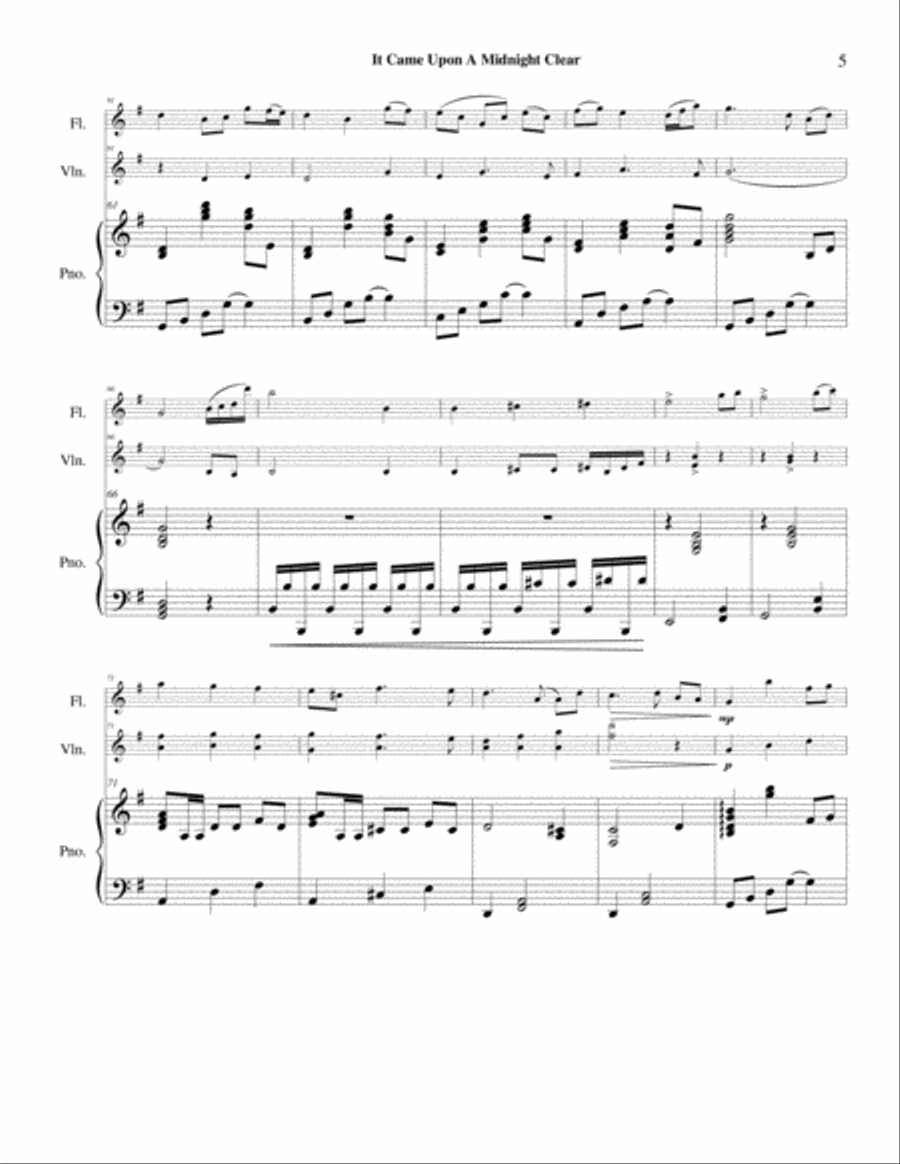 It Came Upon A Midnight Clear Flute scores gallery preview page 6