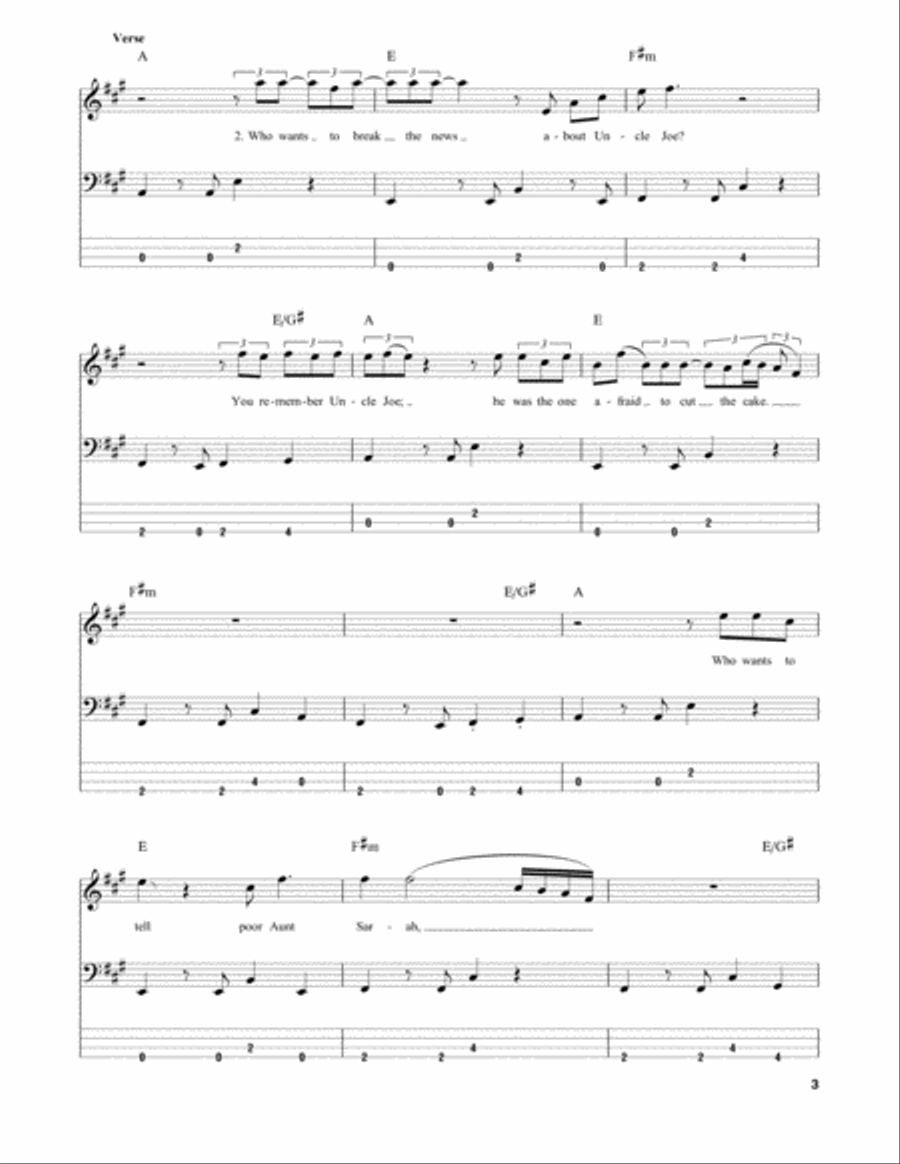 Fire Lake Guitar Tablature scores gallery preview page 3