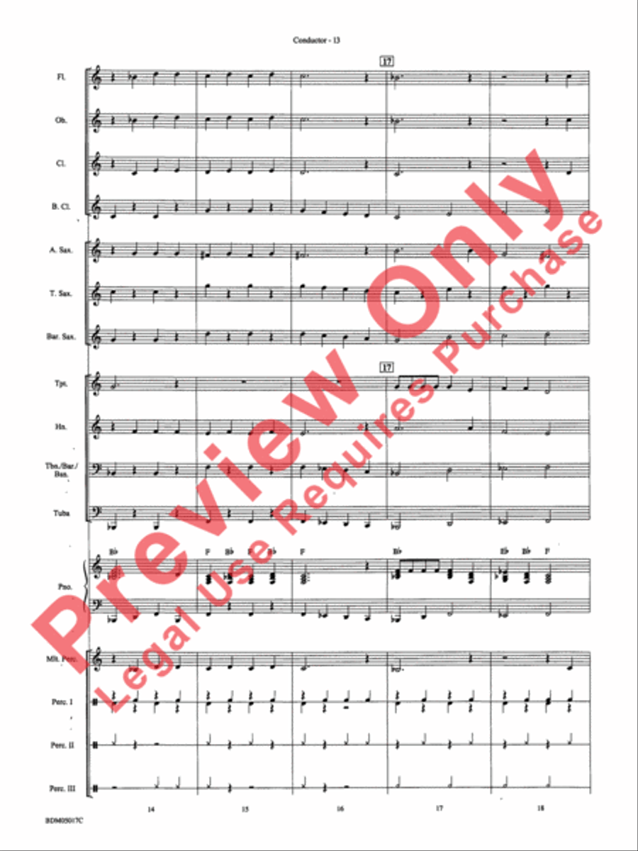 Belwin Very Beginning Band Kit #1 Concert Band scores gallery preview page 16