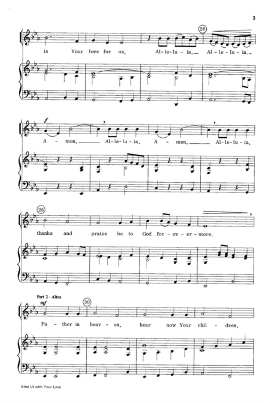 Bless Us with Your Love 3-Part scores gallery preview page 3