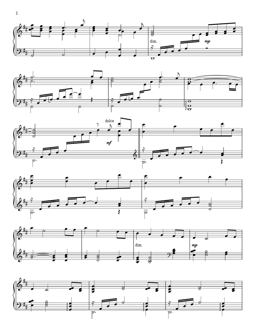 Courage Under Fire (Theme) Piano Solo scores gallery preview page 2