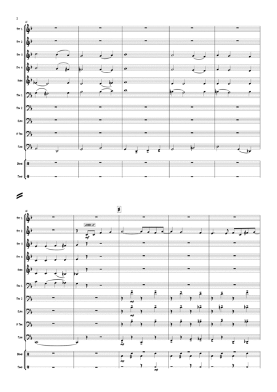 Blue Christmas Euphonium scores gallery preview page 4