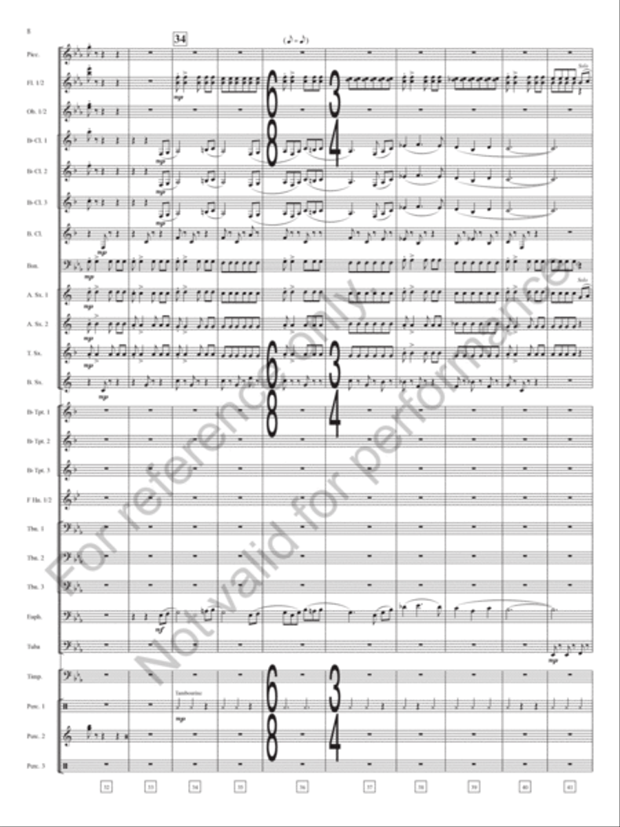Keynote Address Concert Band scores gallery preview page 9