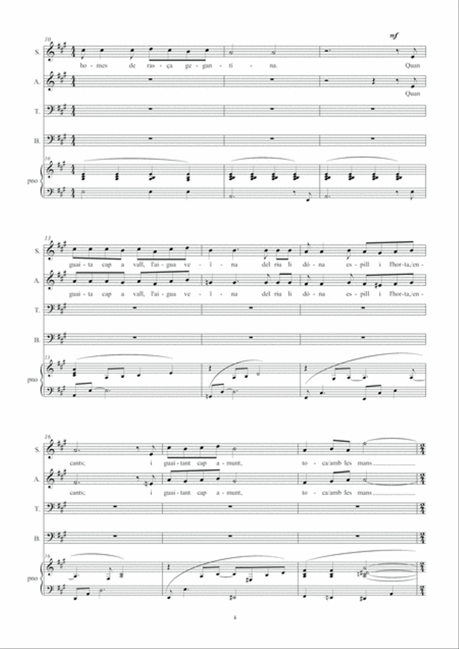 El campanar de Lleida El campanar de Lleida 4-Part scores gallery preview page 6