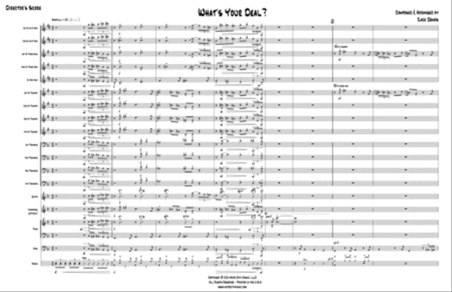 What's Your Deal? Jazz Ensemble scores gallery preview page 2