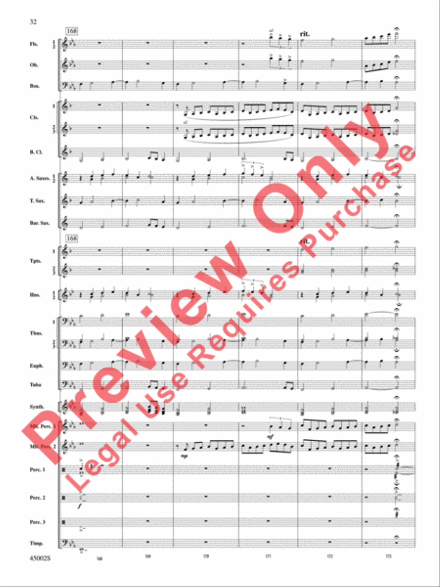 Winds of Change Concert Band scores gallery preview page 33