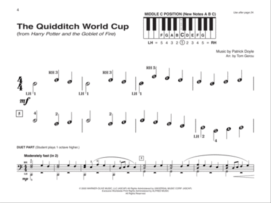 Alfred's Basic Piano Library: Popular Hits, Levels 1A & 1B (Value Pack) Piano Method scores gallery preview page 19