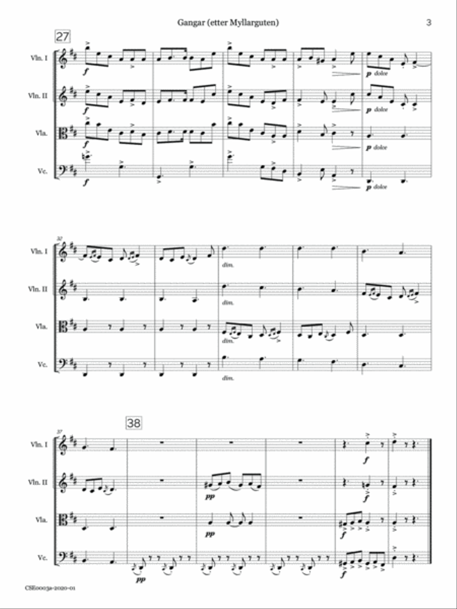 Romantic Quartets of Progressive Difficulty, Volume 1 String Quartet scores gallery preview page 5
