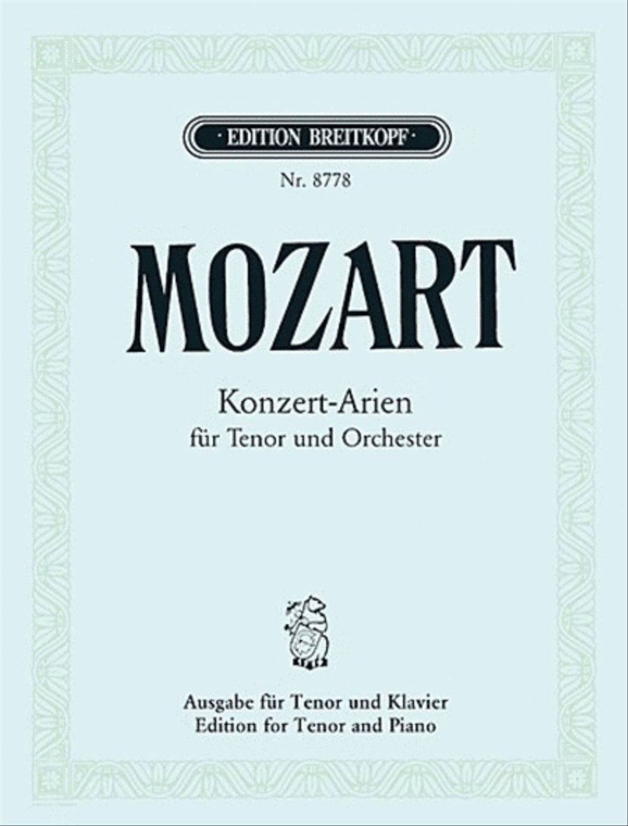 Complete Concert Arias for Tenor Piano, Vocal scores gallery preview page 1