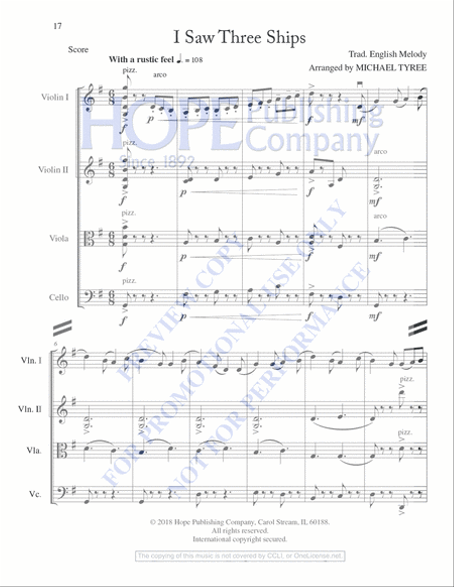 A String Quartet Christmas String Quartet scores gallery preview page 18