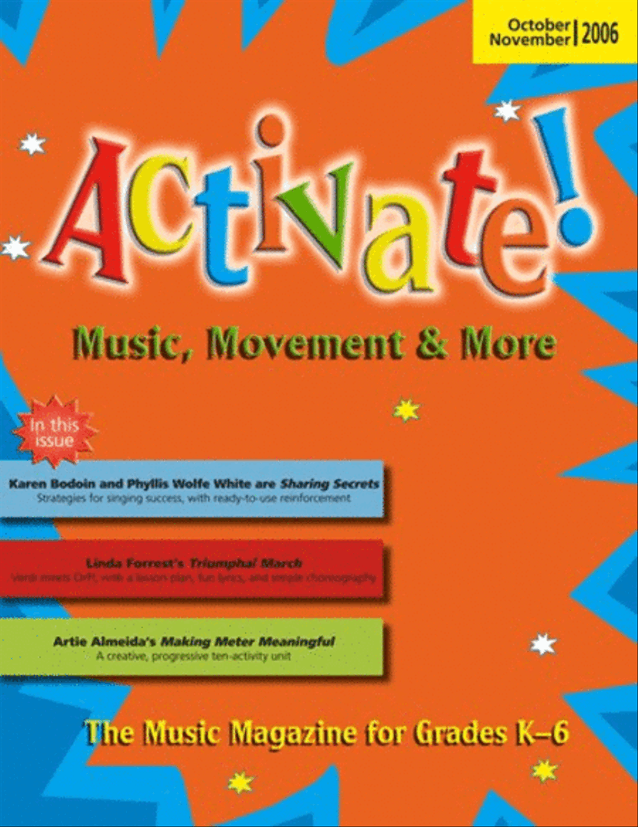 Activate! Oct/Nov 06 Unison Choir scores gallery preview page 1