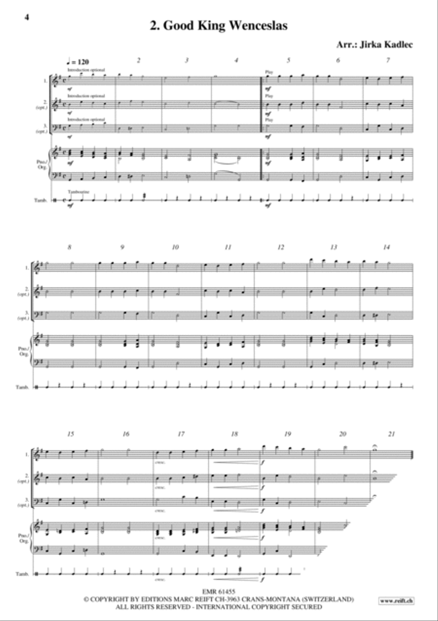 12 Easy Christmas Songs Woodwind Duet scores gallery preview page 4