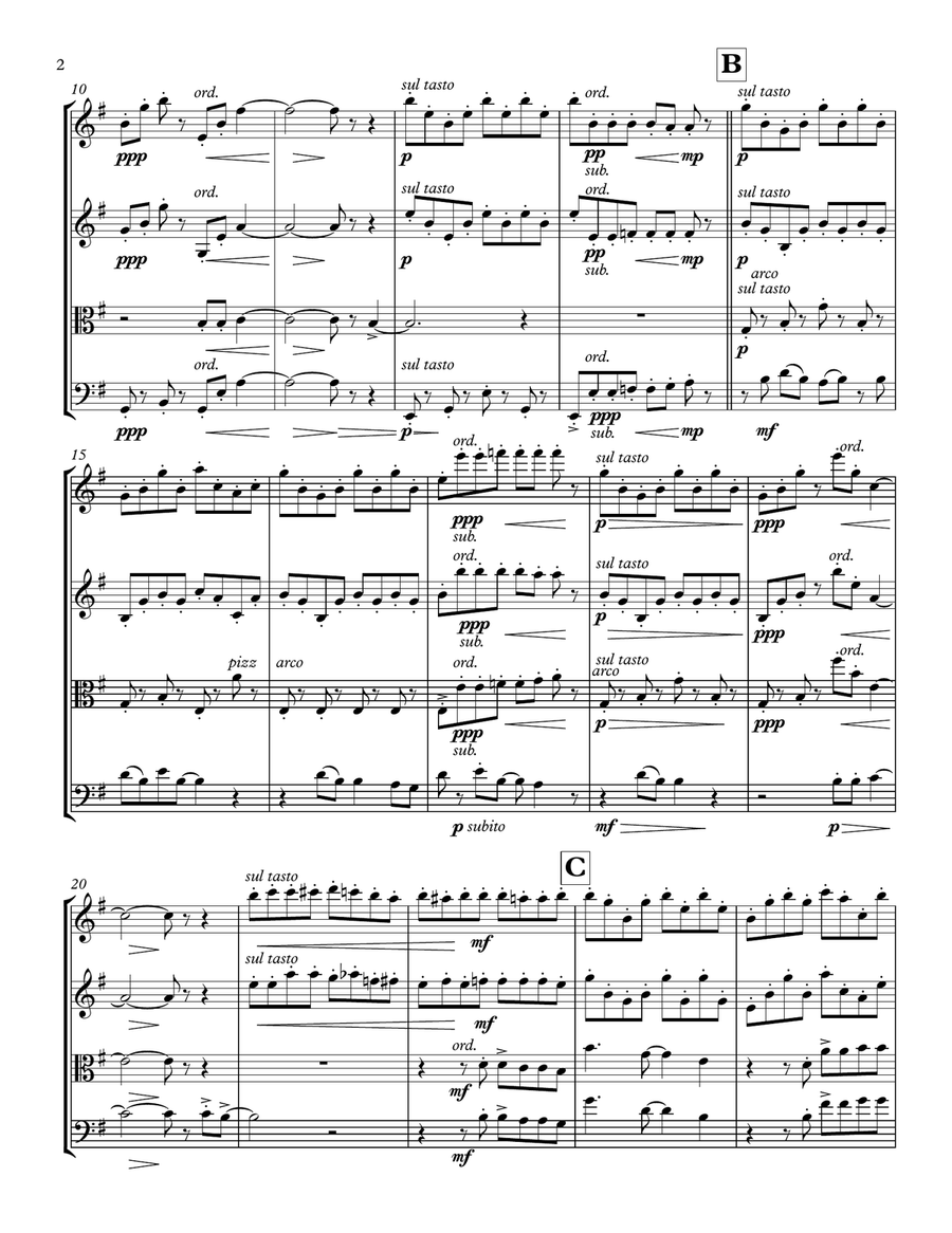 Since U Been Gone String Quartet scores gallery preview page 4