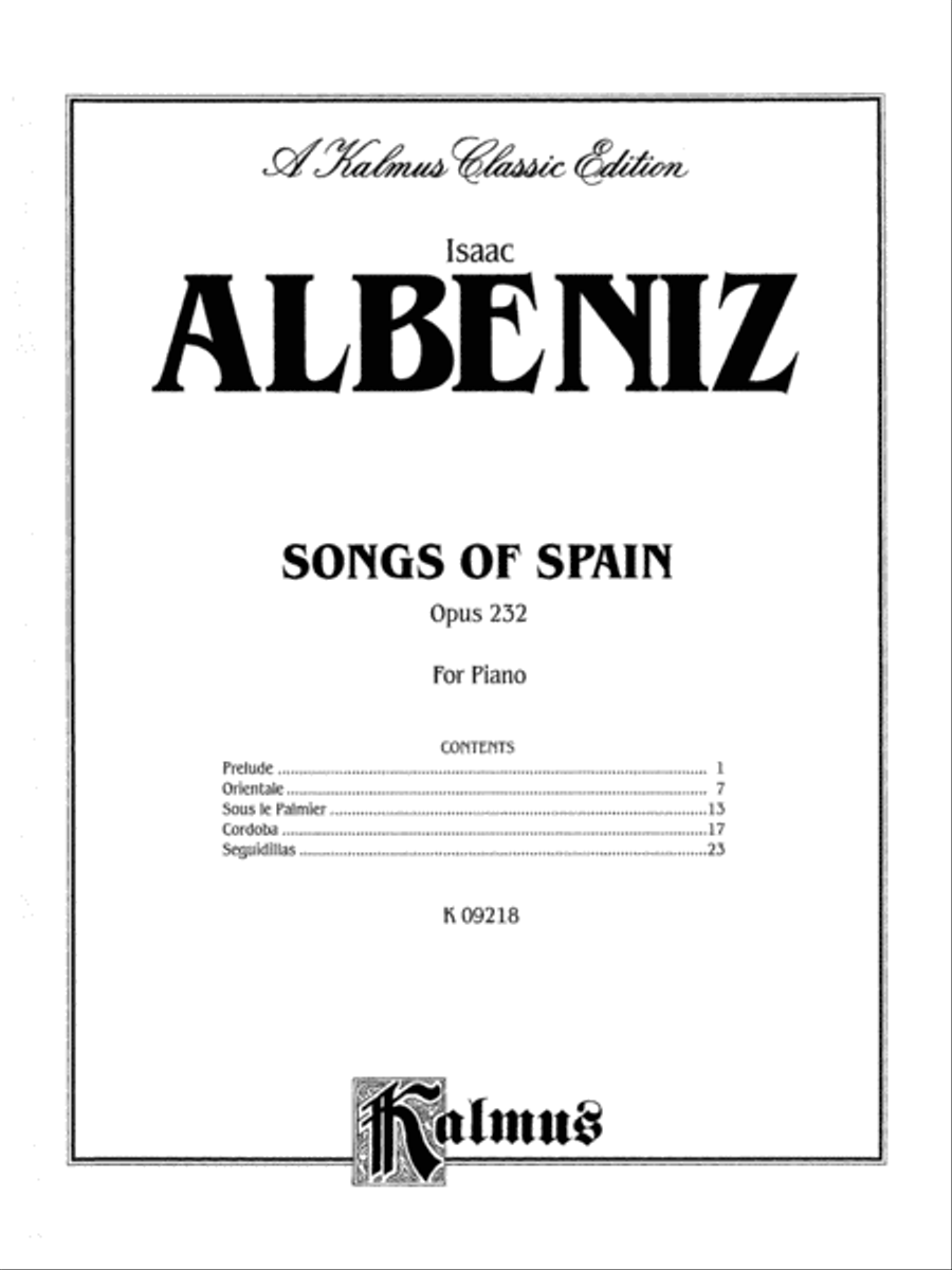 Songs of Spain, Op. 232 Small Ensemble scores gallery preview page 2