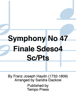Symphony No 47 Finale Sdeso4 Sc/Pts