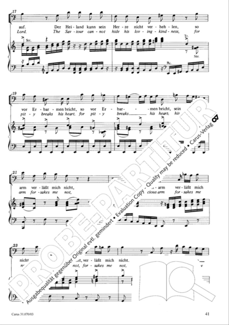 Watch now, praying, praying, watch now (Wachet! betet! betet! wachet!) 4-Part scores gallery preview page 45