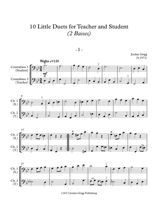 10 Little Duets for Teacher and Student (2 Basses)