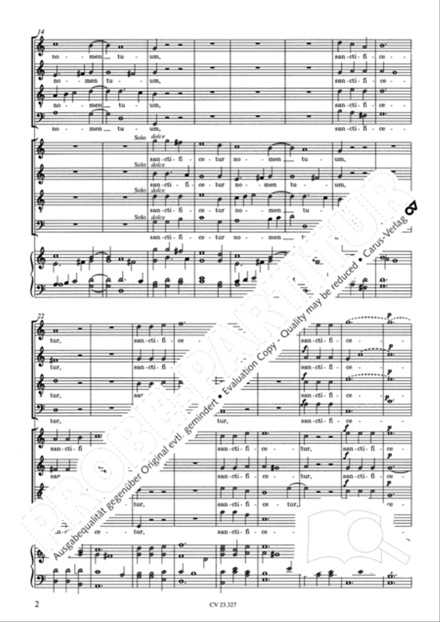 Pater noster 4-Part scores gallery preview page 3