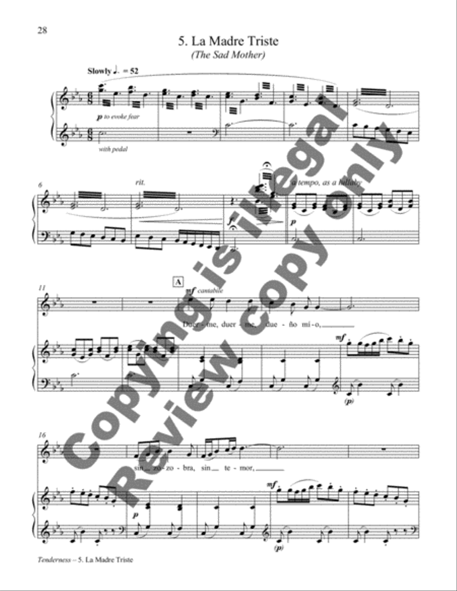 La Ternura La Ternura Piano, Vocal scores gallery preview page 12