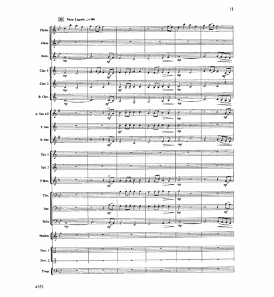 The Light Of Dawn Concert Band scores gallery preview page 12