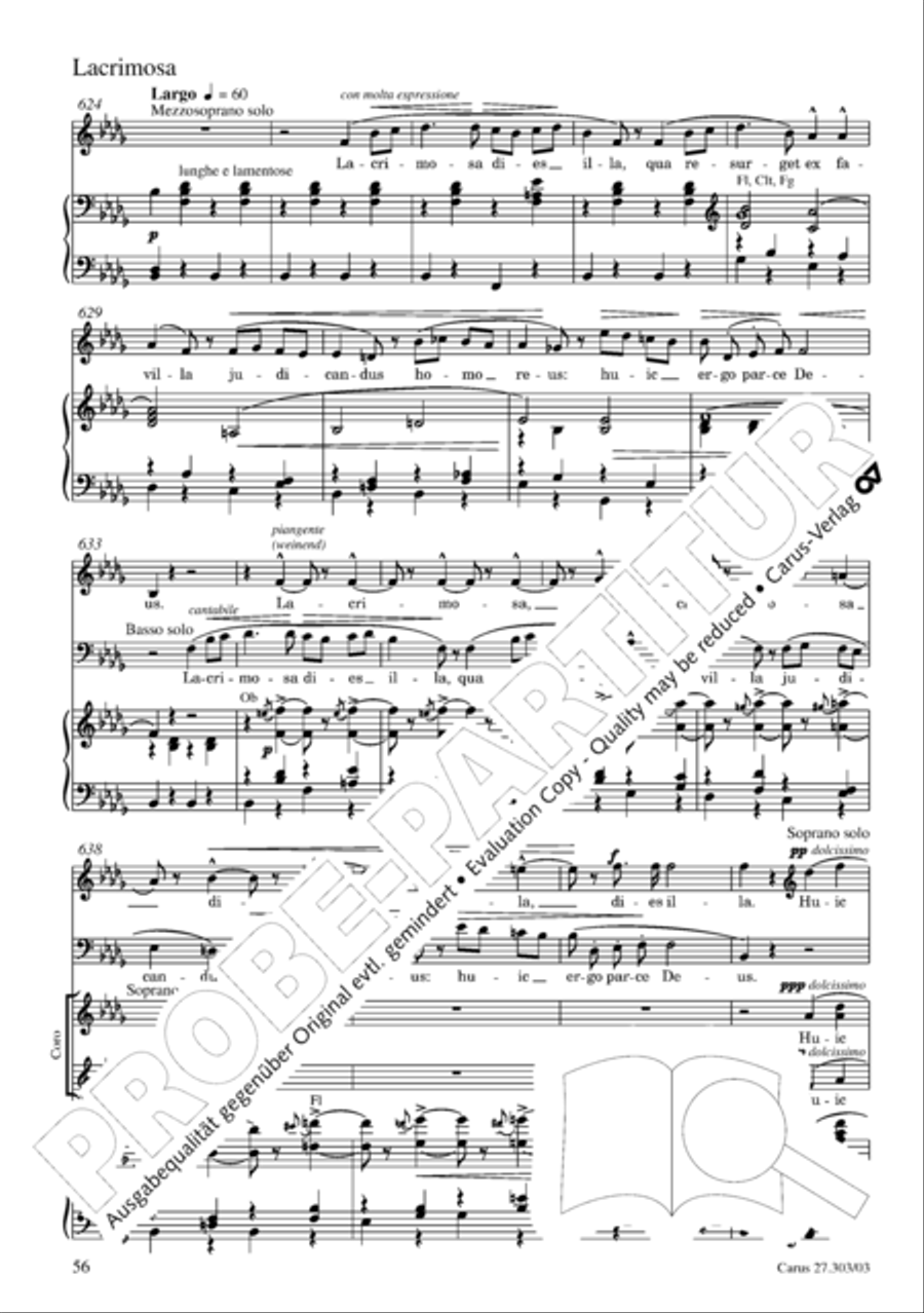 Messa da Requiem 4-Part scores gallery preview page 57
