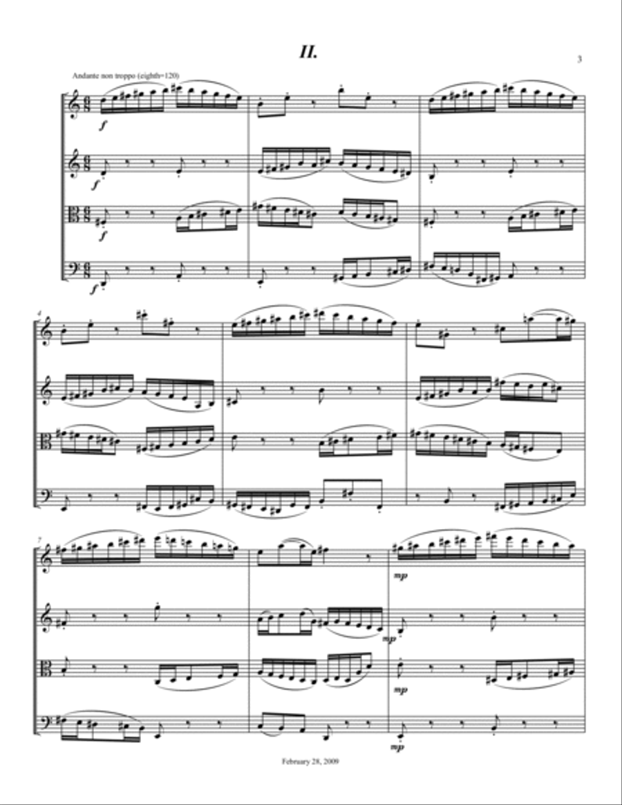 String Quartet No. 8 String Quartet scores gallery preview page 4