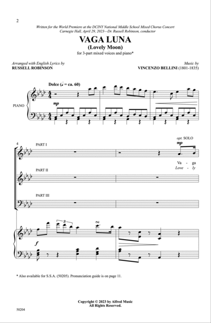 Vaga Luna Choir scores gallery preview page 2